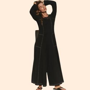 Free People Strada Jumpsuit Black